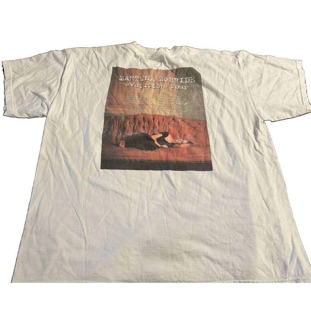 Vintage 2000 Martina McBride Evolution Tour Concert T Shirt Size XL Y2K Country